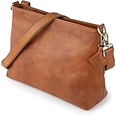 BERLINER BAGS Vintage Genuine Leather Shoulder Bag Marbella M, Crossbody Purse for Women, Satchel Bag