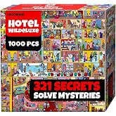 1000 Piece Puzzle for Adults &ndash; Jigsaw Puzzles for Adults 1000 Pieces | Hotel Wildeluxe Jigsaw Puzzles &ndash; Hidden Secrets &amp; Audio Story &ndash; Premium Box Packaging &ndash; Extra Fun Challenges