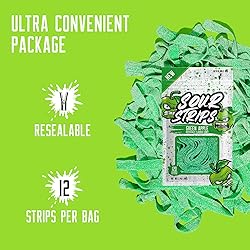 SOUR STRIPS Apple Flavored Sour Candy