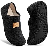 VIFUUR House Slippers for Women Men Slip on Indoor Barefoot Slipper Socks Fuzzy Cozy Sock Shoes for Home Bedroom Travel
