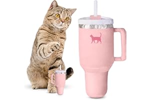 PUPROAR Kitty Cup Catnip Toy - Christmas & Birthday Cat Gift Toy with Catnip & Crinkle, Funny Stocking Stuffer for Girl Indoor Kitten (Pink Peach Dust)