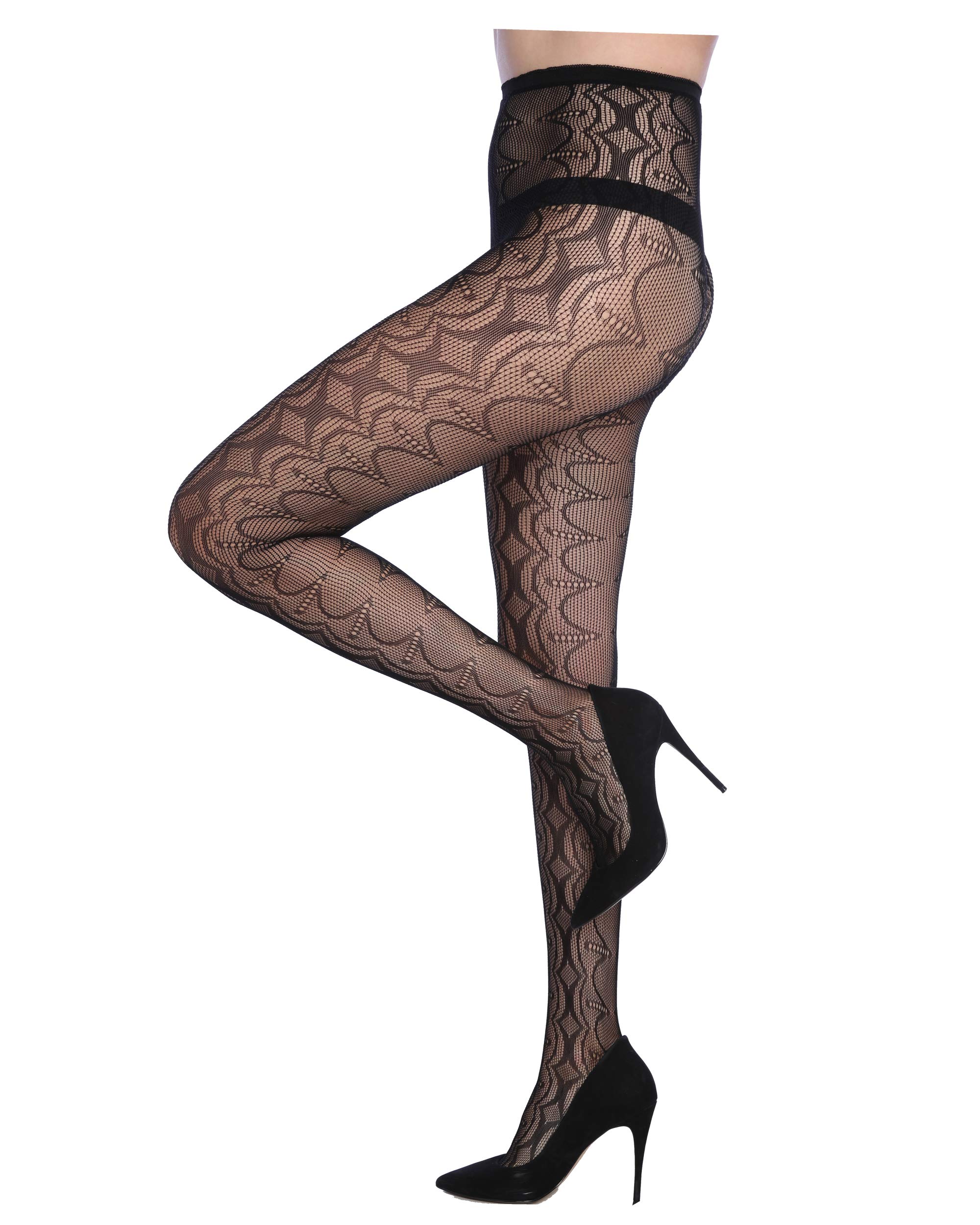 Frenchic Women's Fishnet Lace Stockings 