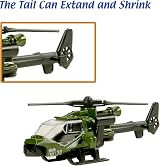 Nunki Toy Die-cast Military Vehicles 6 Pack Metal Army Tank Jeep Helicopter Kids view 5