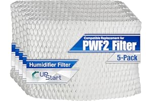 5-Pack WF2 Filter Fits Protec PWF2 Replacement Wicking Filter For Vicks Humidifier VEV400 - Compatible with Vick Humidifier F