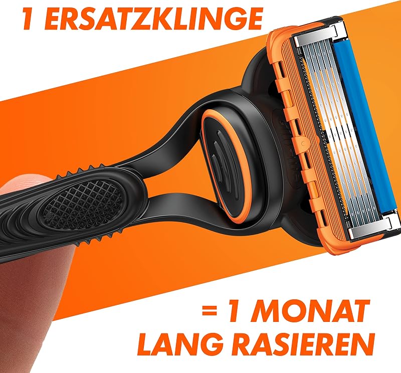 Fusion 5 Rasierer Herren, Metall, Schwarz