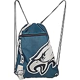 FOCO Philadelphia Eagles Big Logo Drawstring Backpack with Zippered Pocket – Limited Edition Eagles Bag – NFL Gear for the NFC East – Officially Licensed Philadelphia Eagles Fan Gear