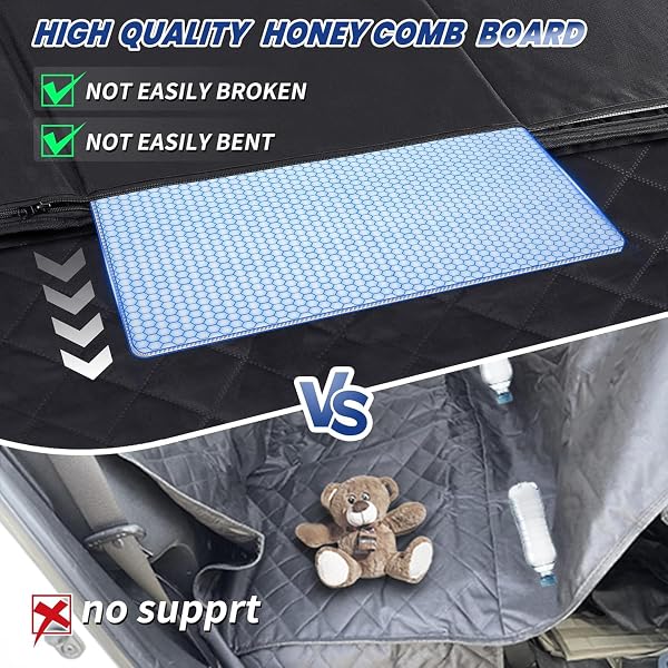 QINGTI TRUCK DOG SEAT COVER FOR FULL SIZE F150/RAM1500/SILVERADO, XXL DOG SEAT COVER FOR BACK SEAT FOR 2-4 LARGE DOGS, 400LBS CAPACITY, WATERPROOF & NON-SLIP BACK SEAT PROTECTOR FOR CREW CAB TRUCKS