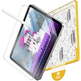 OMOTON PAPERSENSE Paper Screen Protector for iPad Mini 7 A17 Pro Mini 6 | 2 Pack Anti-glare Matte PET Film with Installation Tray for Mini 2024/2021 (7/6th Gen), Draw Like on Paper, Ultra-Responsive