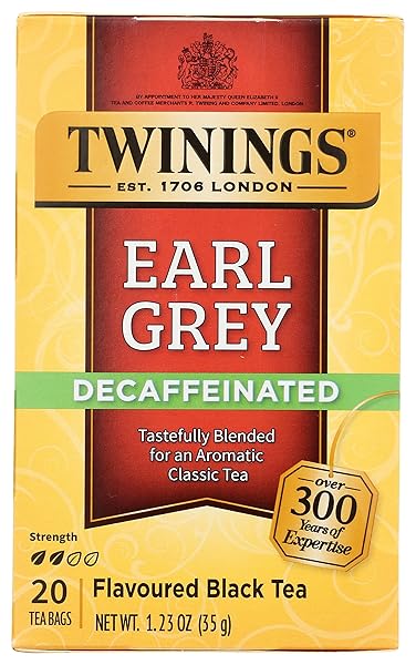 TWININGS EARL GREY DECAF TEA, 20 COUNT