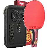 DHS Ping Pong Paddles,Table Tennis Racket with Hurricane 3 High Spin &amp; Speed for Advanced Offensive Players, Flared Handle