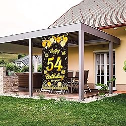 wongmode Happy 54th Birthday to You Door Banner