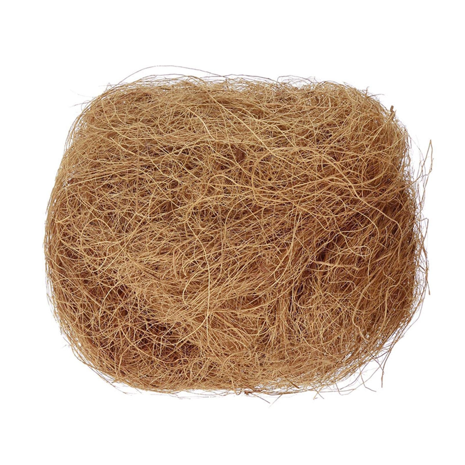 100g Bird Nesting Material, Natural Coconut Fiber for Nest Building And Hideouts, Small Animal Bedding Nesting Protect, Potted Plants Decoration(Brown)