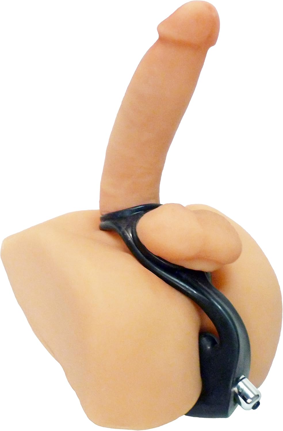 Rogue Erection Enhancer Penis Ring with Anal Plug, Black - Image 4