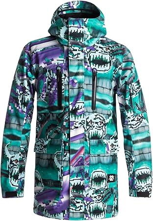 Amazon Quiksilverメンズjulien David X Quiksilver Dark And Stormy スノーボードジャケット雪ジャケット Quiksilver ジャケット