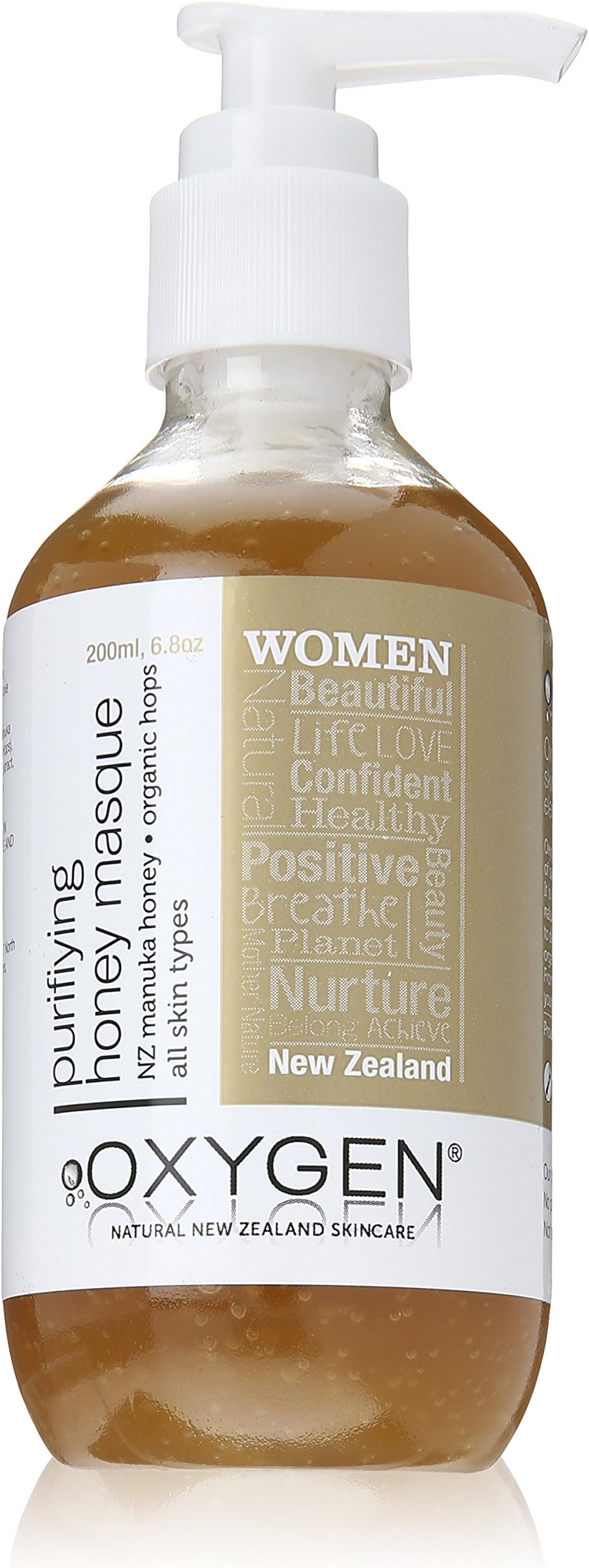 Oxygen Women Purifying Honey Masque with Nelson Active Manuka Honey for All Skin Types 200ml