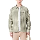 Lacoste Men's Regular Fit Stretch Plaid Shirt