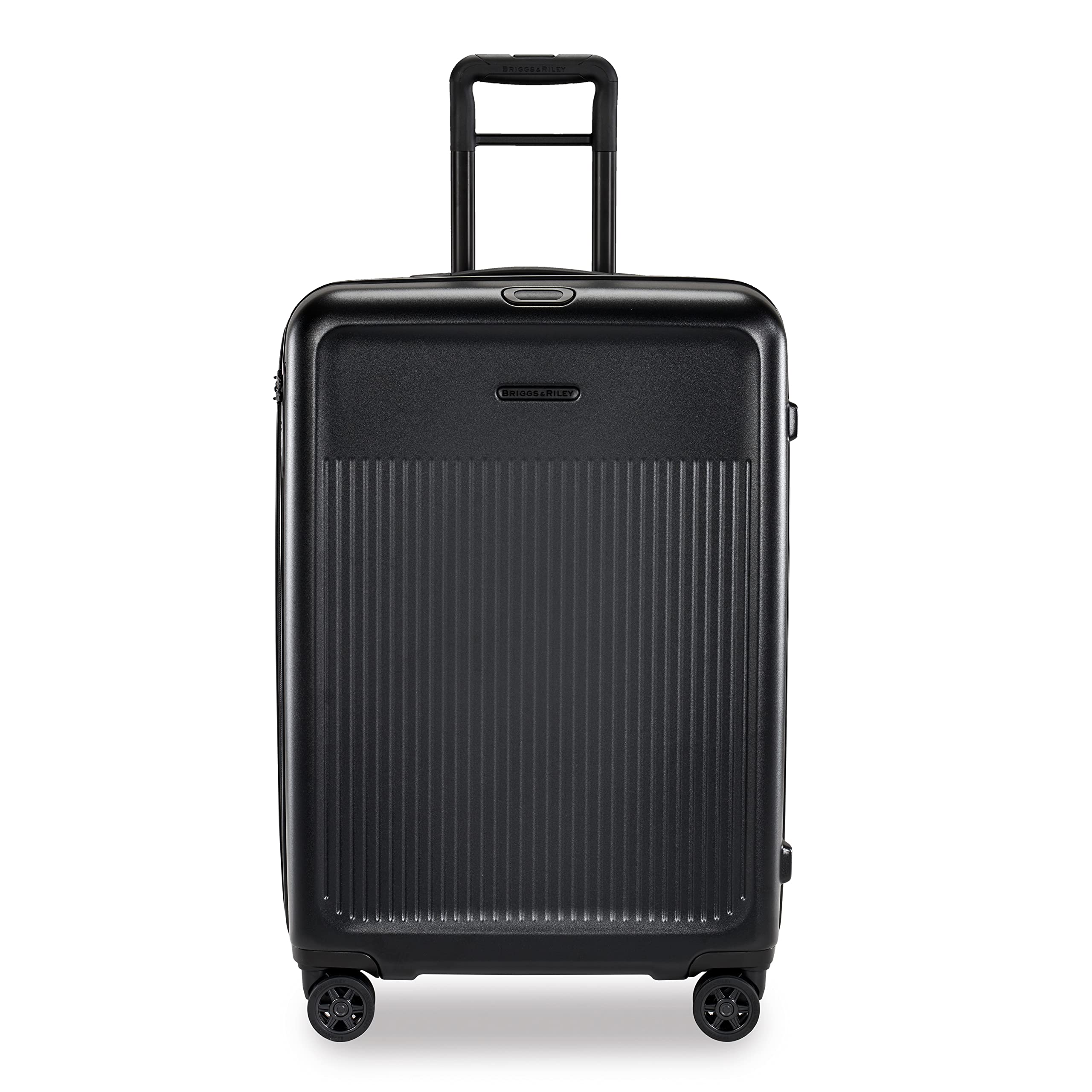 Briggs & Riley Sympatico Hardside Large Spinner Luggage, Matte Black, 27-Inch Checked
