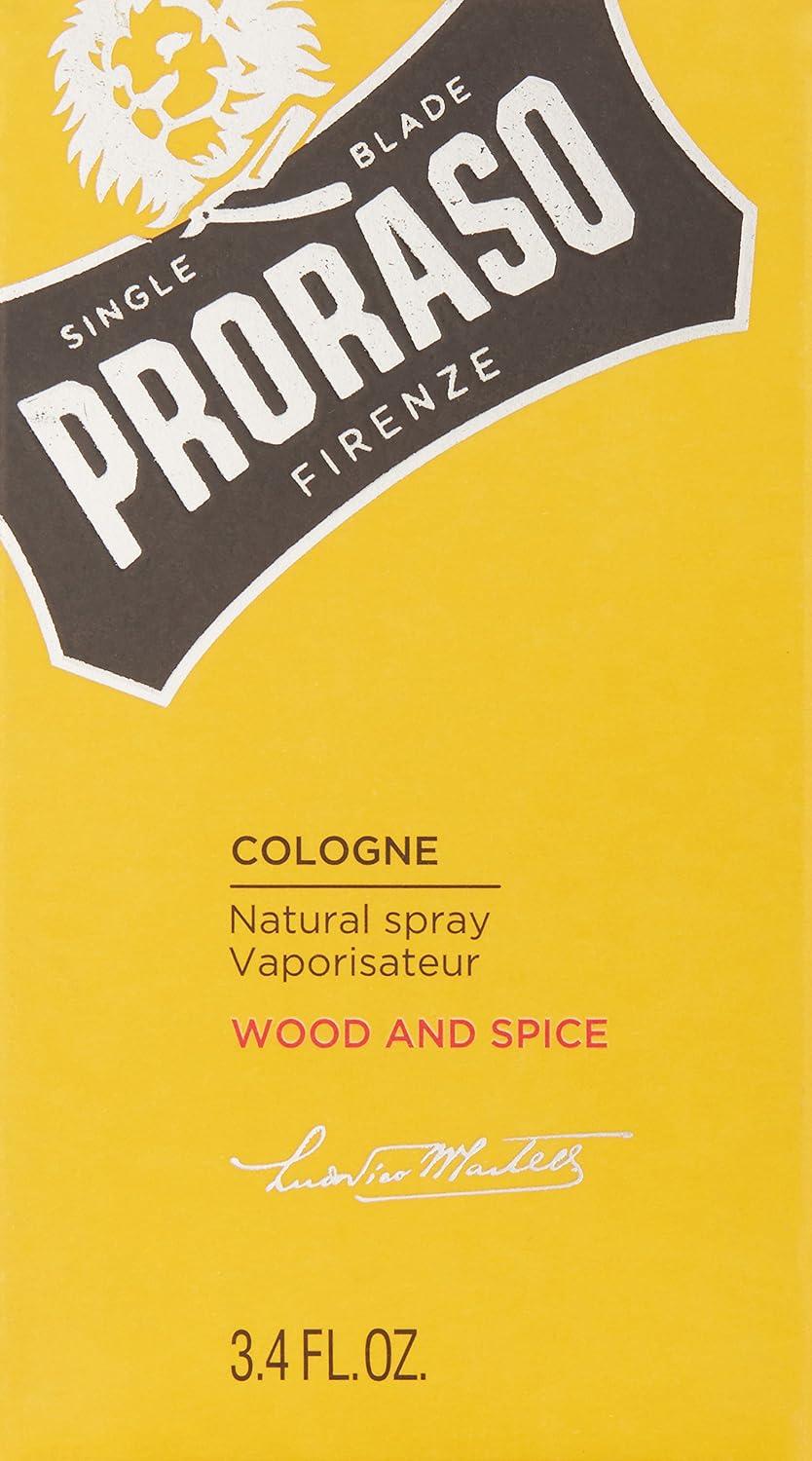 Proraso Cologne, Wood and Spice, 100ml, Men's Fragrance with Earthy and Warm Notes, Made in Italy, Wood & Spice, 100 ml (Pack of 1) - Image 3