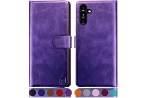 SUANPOT for Samsung Galaxy A54 5G Wallet case with RFID Blocking Credit Card Holder,Flip Book PU Leather Protective Cover Women Men for Samsung A54 Phone case Purple