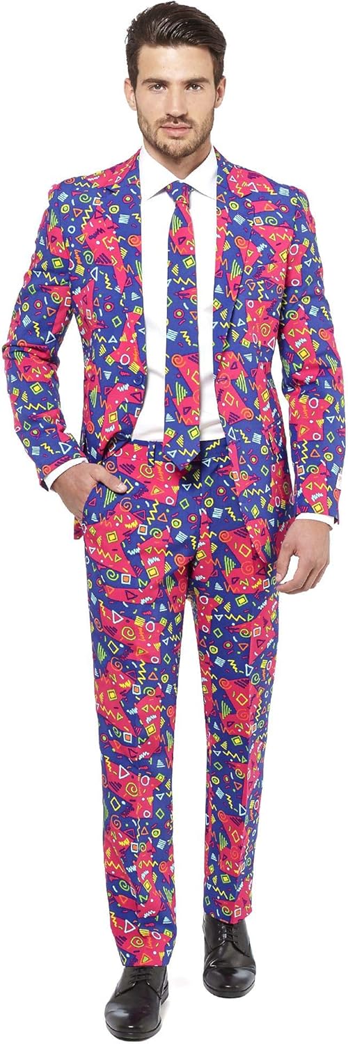OppoSuits Men’s Crazy Prom Suits Fresh Prince Comes with Jacket