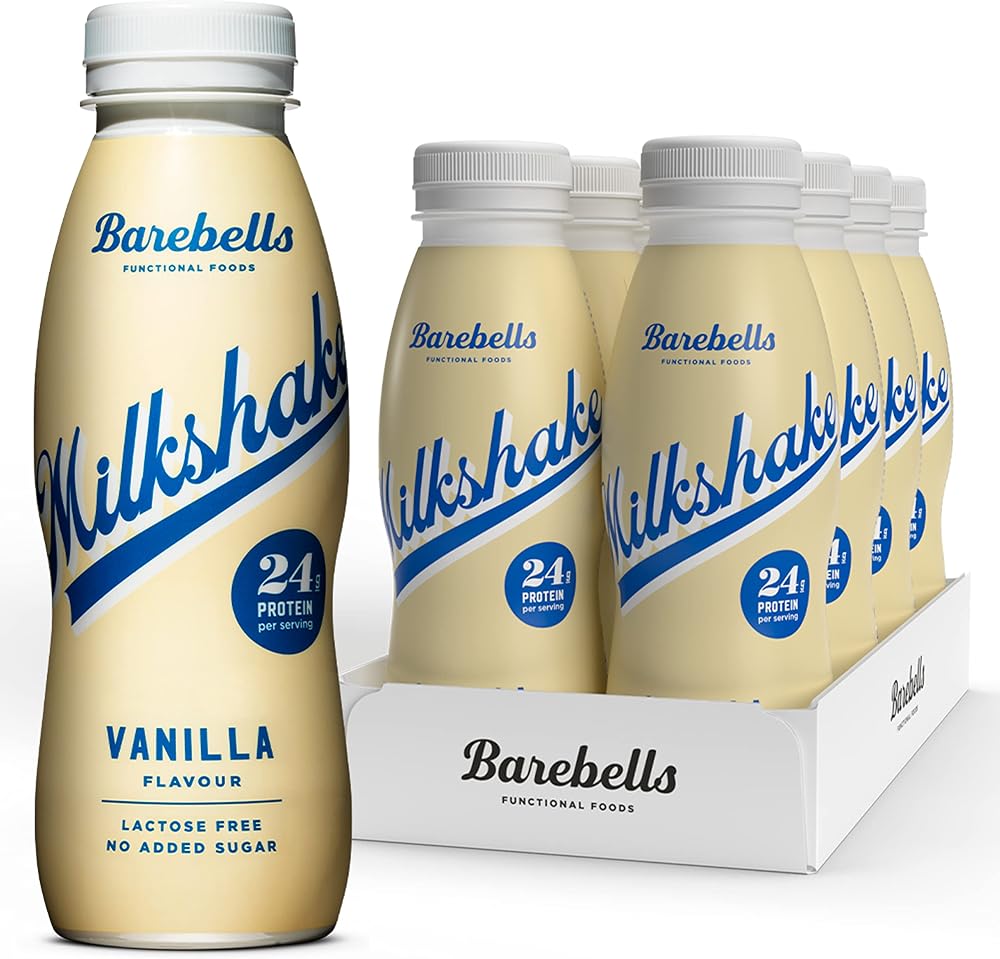 Barebells Protein Shake Vanilla 24g Low Carb Lactose Free 8x330ml Ready to Drink