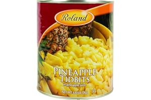 Roland Foods Pineapple Tidbits, 6.61 Pound Can, Pack of 1