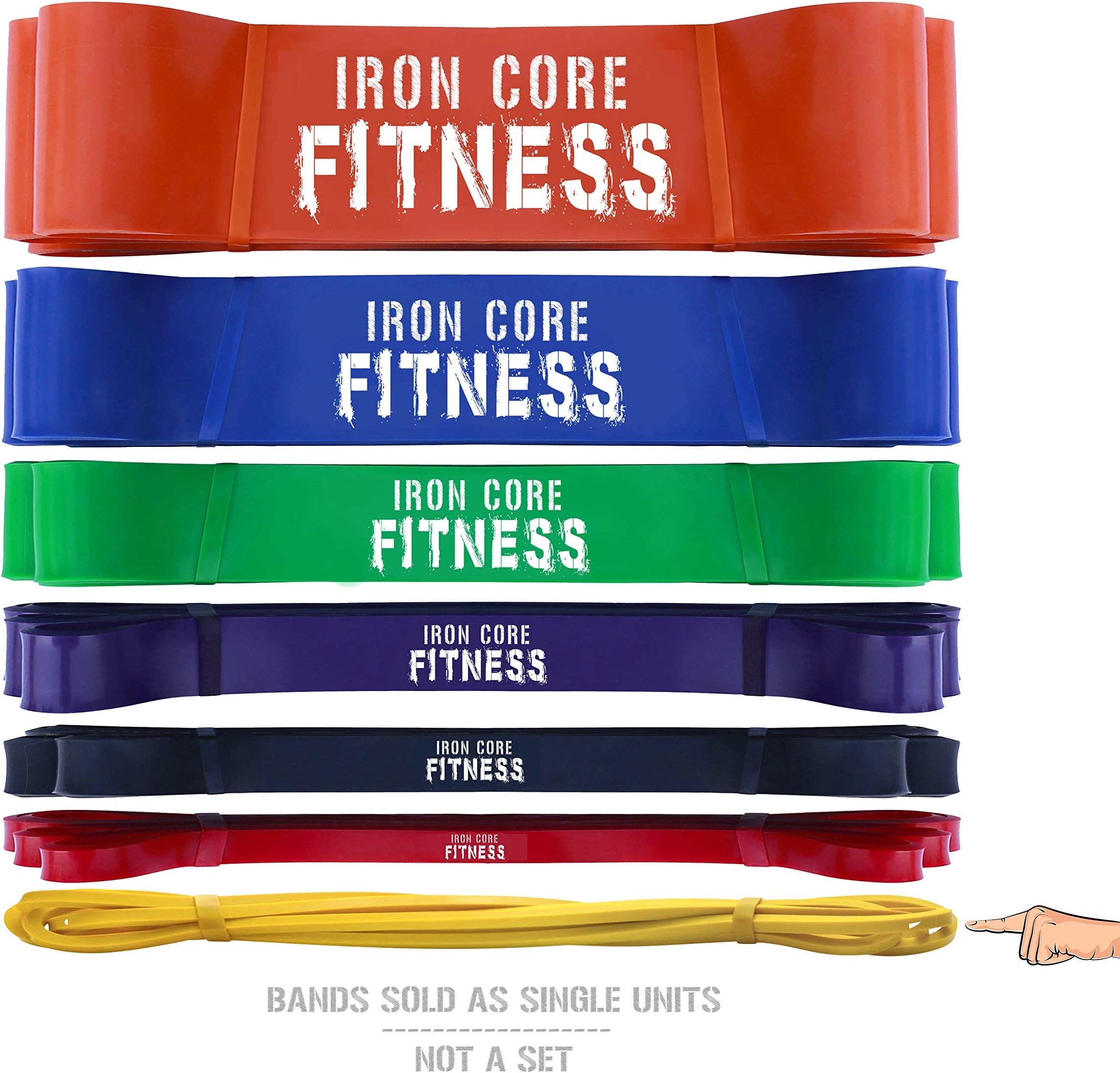 Pull up Assist Bands - Power Resistance Bands for Weight Training, Crossfit, Mobility - Light Medium Heavy Powerlifting Bands for Warm up, Stretching, Fitness