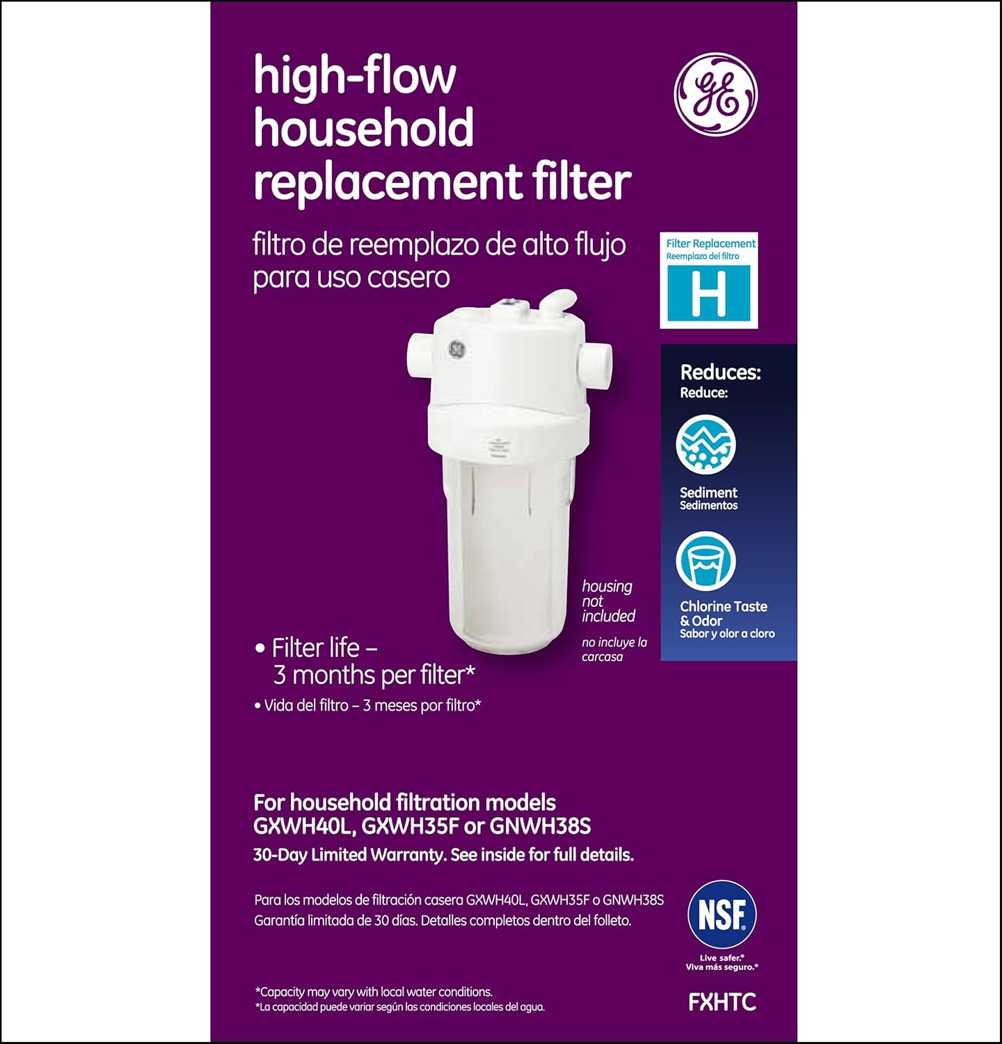 GE FXHTC Whole Home System Replacement Filter: Home Improvement