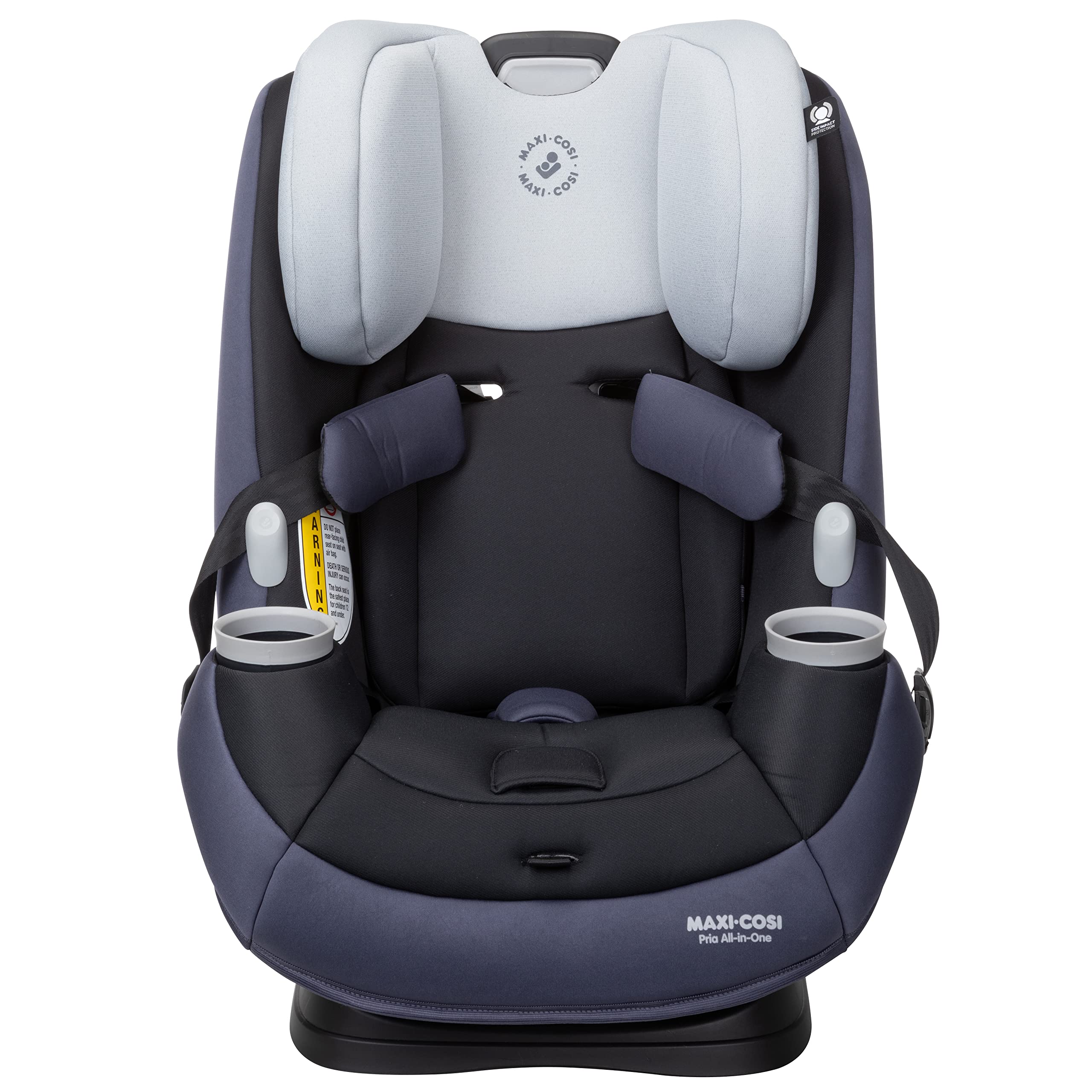 Maxi-Cosi Pria All-in-One Convertible Car Seat, Rear Facing Car Seat for Infants from 4-40 lbs, Forward Facing Car Seat up to 100 lbs in Booster Seat Mode, Midnight Slate