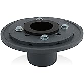 LUXE 2 Inch Cast Iron Shower Drain Base with Rubber Gasket