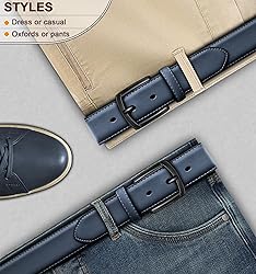 KEMISANT Men Belt-Genuine Leather Belt for Men