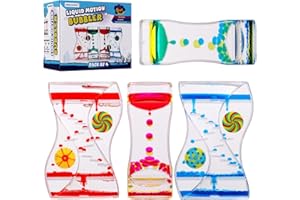 XINBAOHONG Liquid Motion Bubbler Sensory Toy for Kids and Adults 4-Pack，Calming Stress Relief Fidget Toys for ADHD Autism, Office Desk Decor