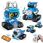 Opmind 5 in 1 STEM Robot Building Toys for Boys Age 8-13, 494PCS Remote & App-Controlled Set Educational Coding Toy, Kids DIY Sound & Light Interactive Science Sets, Gift for Boys Girls 10-12