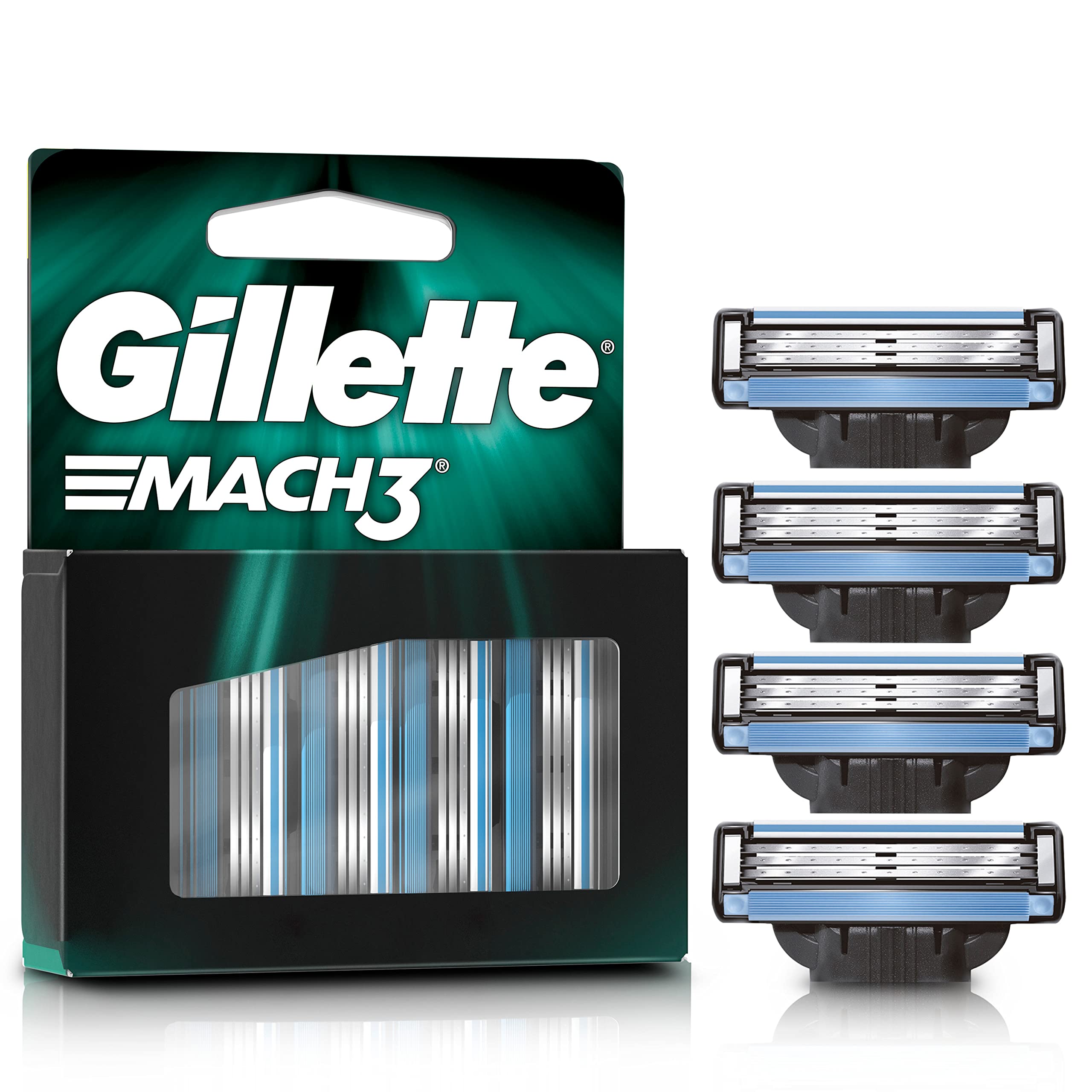 Gillette Mach 3, 1 Pack of 4 cartridges