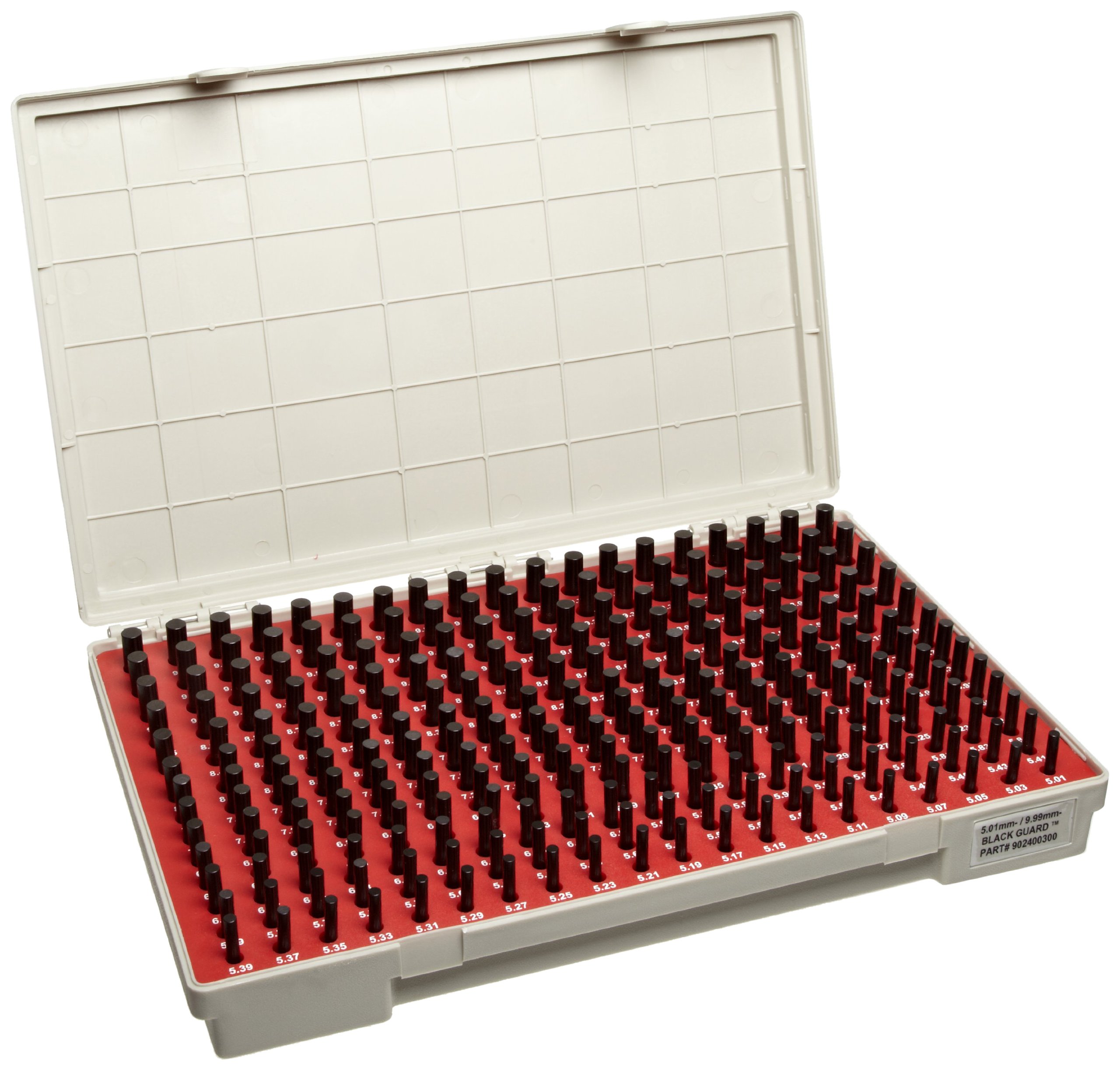 Vermont Gage Steel NoGo Pin Gage Set Black Oxide Tolerance Class ZZ 0.