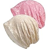 WULIQIUQIU Lace Chemo Beanie Hat for Women Turban Cancer Cap Slouchy Hat