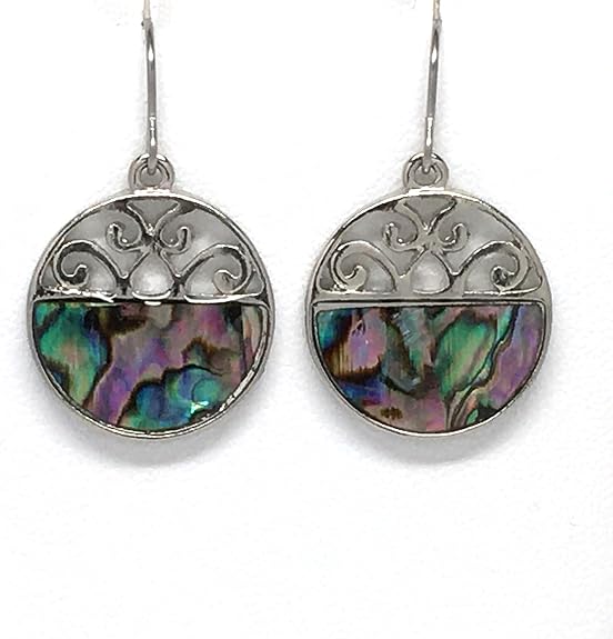 Wild Pearle Abalone Earrings Hot Springs