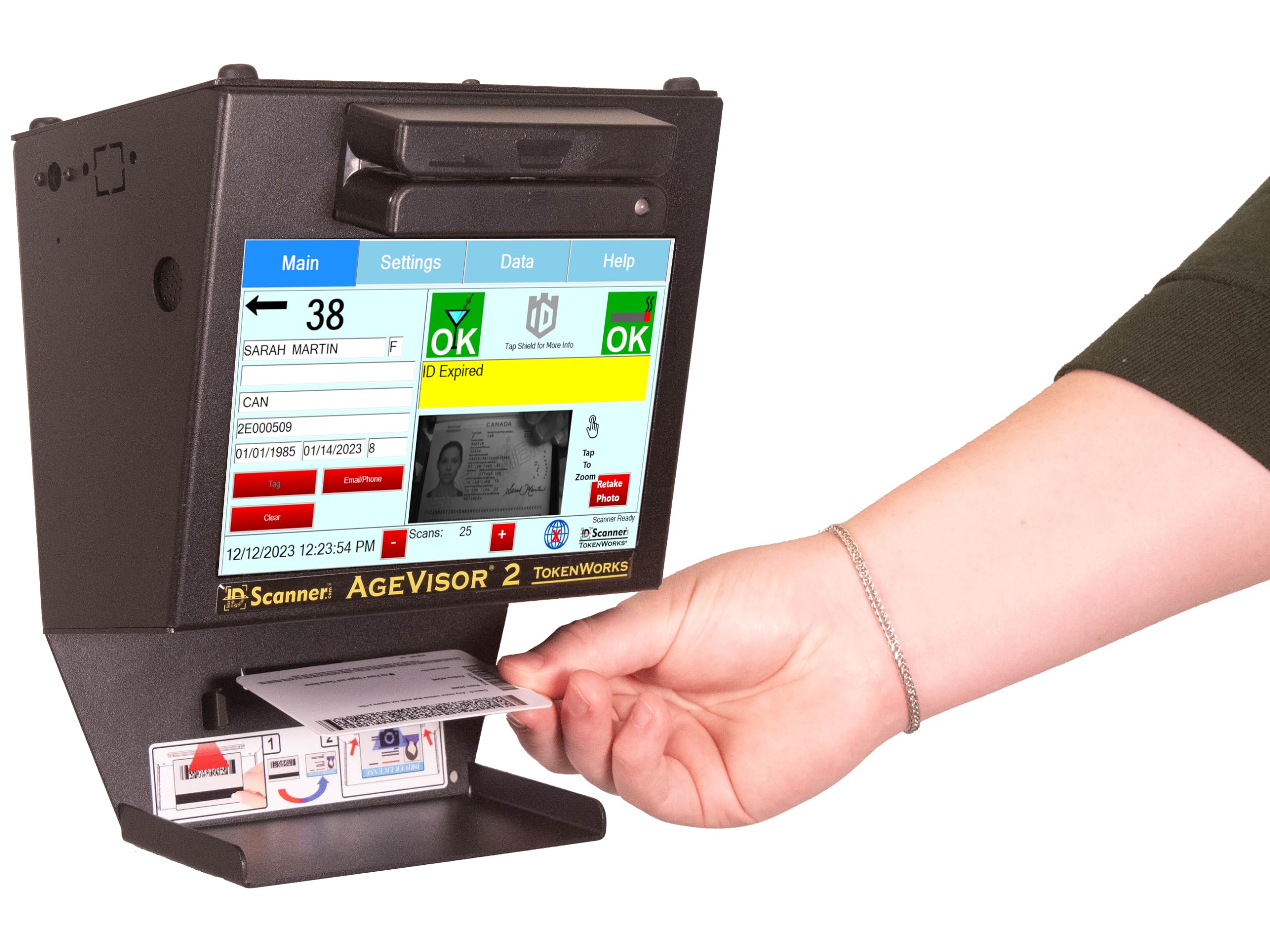 AgeVisor 2 ID Scanner (Barcode & Magnetic Readers)