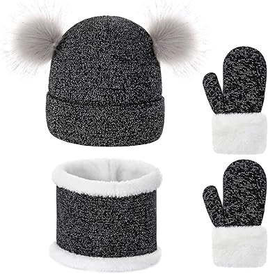 hat scarf and gloves set baby girl
