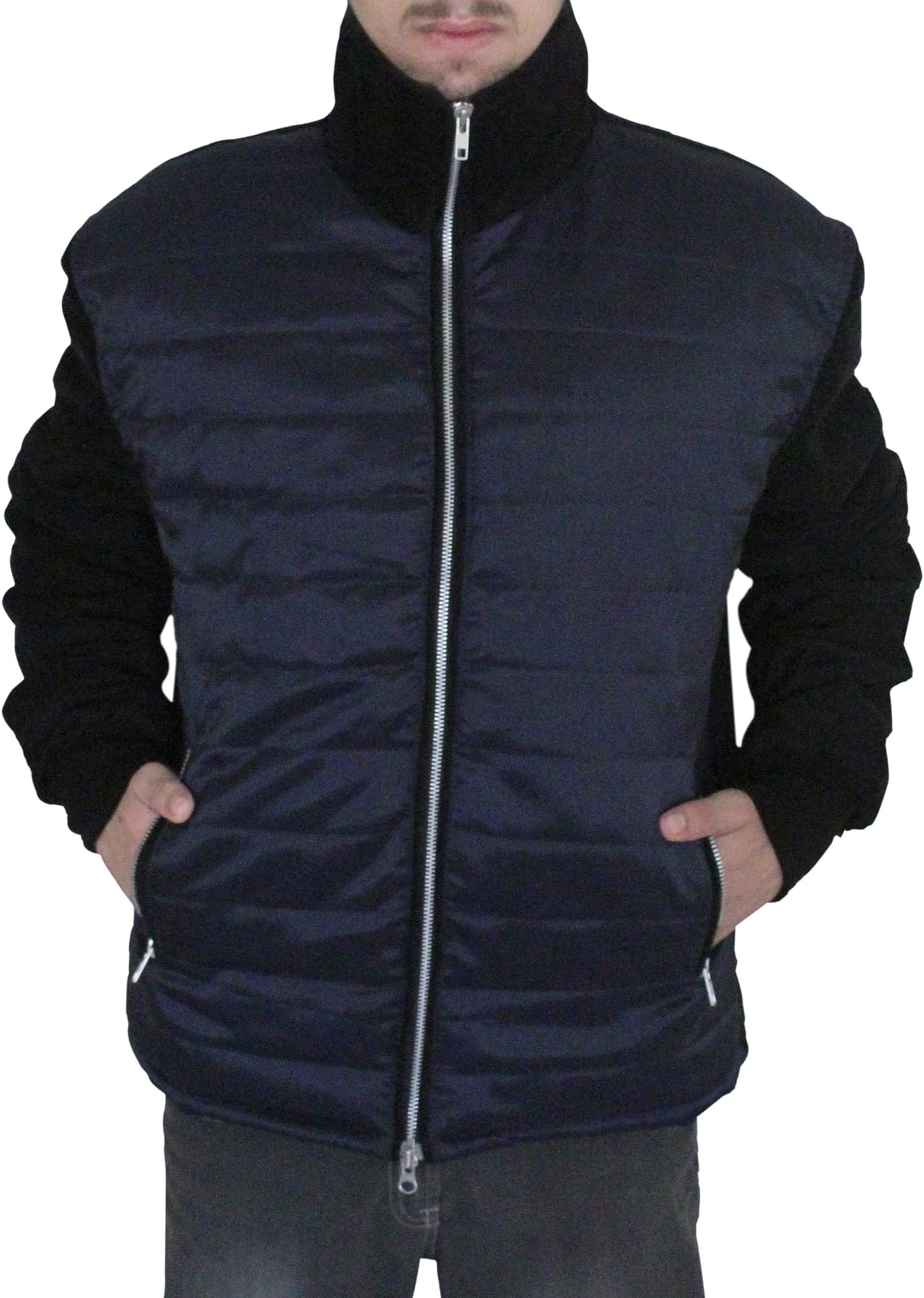 Leather Icon Men's Bomber Jacket Quilted Austria Jacket