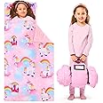 JOIEDOMI Toddler Nap Mat with Pillow & Blanket - 55''*30'' for Kids Ages 3-7 Years - Roll Up Nap Mat for Preschool - Soft Kids Sleeping Mat - for Boys Girls Kindergarten Daycare Sleepover