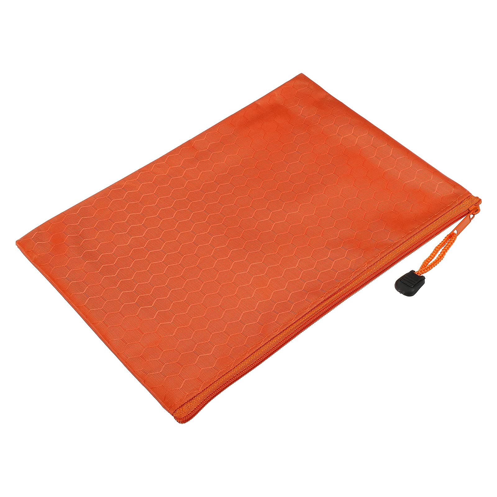 PATIKIL Waterproof Zipper File Bags, 5 Pack A5 Size Document Pocket Storage Organizer Pouch for Travel Office Supply, Orange