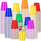 cssopenss 120 pcs Multicolor Shot Cups 2 oz Colorful shot cups Assorted Color Shot Cups for drinking Tastings served Snacks Jello Tastings and Samples