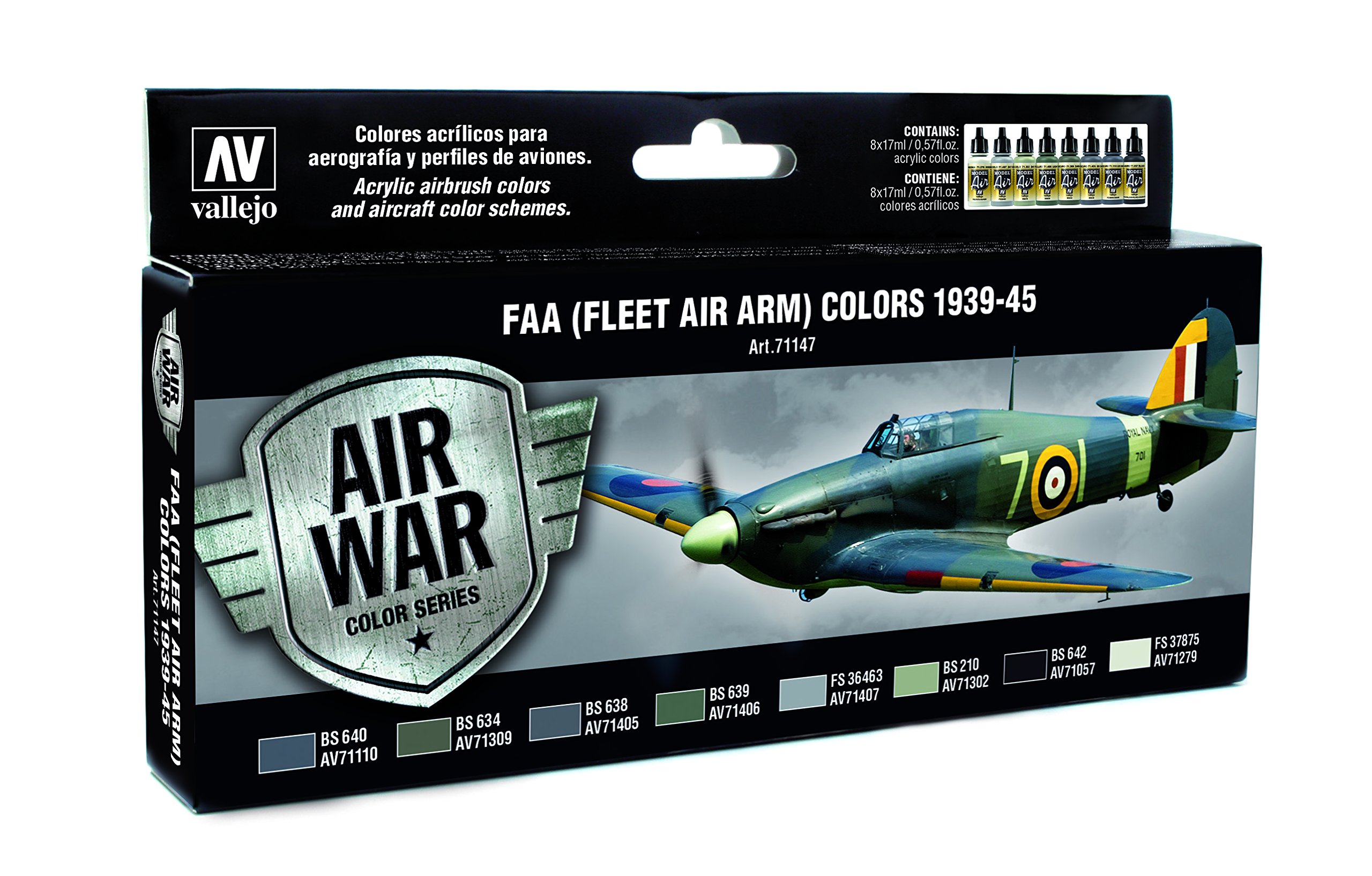 Vallejo VJ71147 "RAF & FAA Fleet Air Arm 1939-45" Model Air Colouring Kit