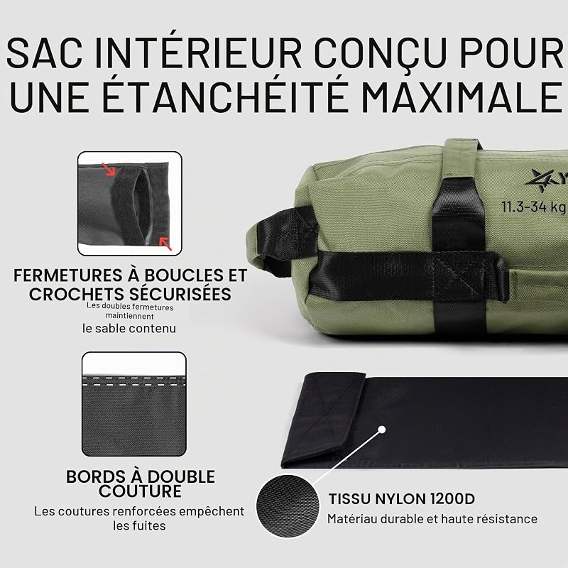EK64 Sac de sable, Armée verte, 0 - 34 Kilogrammes