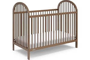 Graco Olivia Convertible Crib (Hazelnut) – GREENGUARD Gold Certified, 100% Solid Wood, Fits Standard Crib Mattress, Converts to Toddler Bed and Daybed, 4 Adjustable Mattress Heights