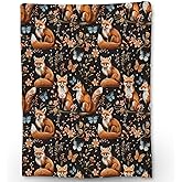 Ti Caldi Fox with Floral Blanket, Soft Warm Lightweight Animal Flannel Throw Blanket for Couch, Bed, Travel & Outdoor, Cozy Fluffy Fuzzy Blankets for Adults Kids, Home Decor 60×50 in