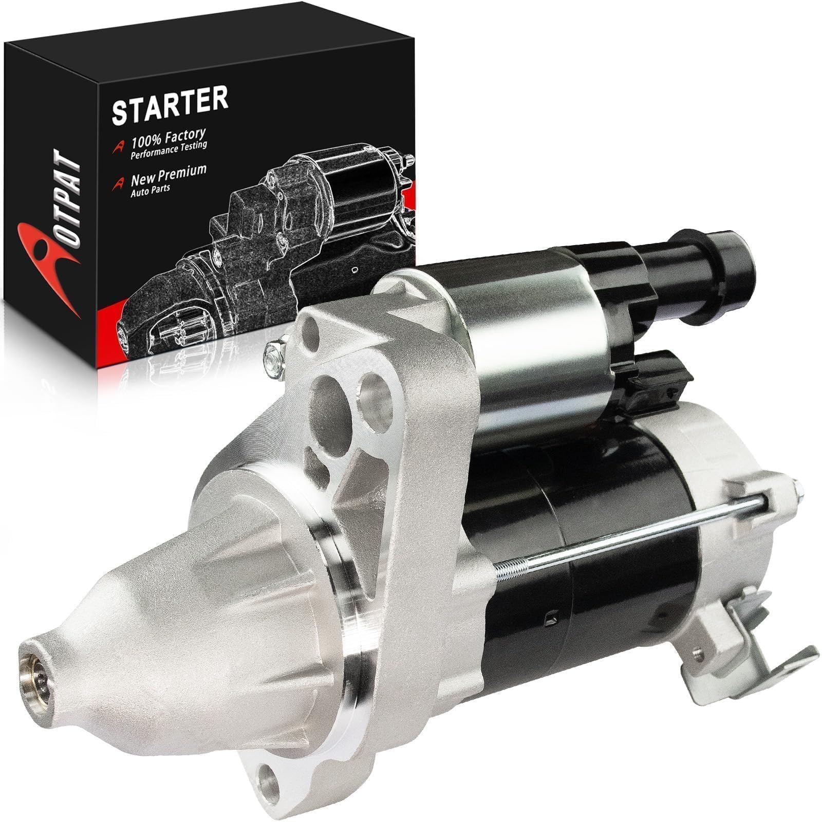 Photo 1 of AOTPAT 17958N Starter Replacement New for:-Honda Civic 2006 2007 2008 2009 2010 2011 1.8L L4 Engine, 12V 1.2KW 9 Teeth CW, Performance Starter OE# 31200-RNA-A51, 17958, 41054130?31200-RNA-A50 SMU0435