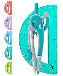 Mr. Pen- Compass and Protractor Set, Green, Compass