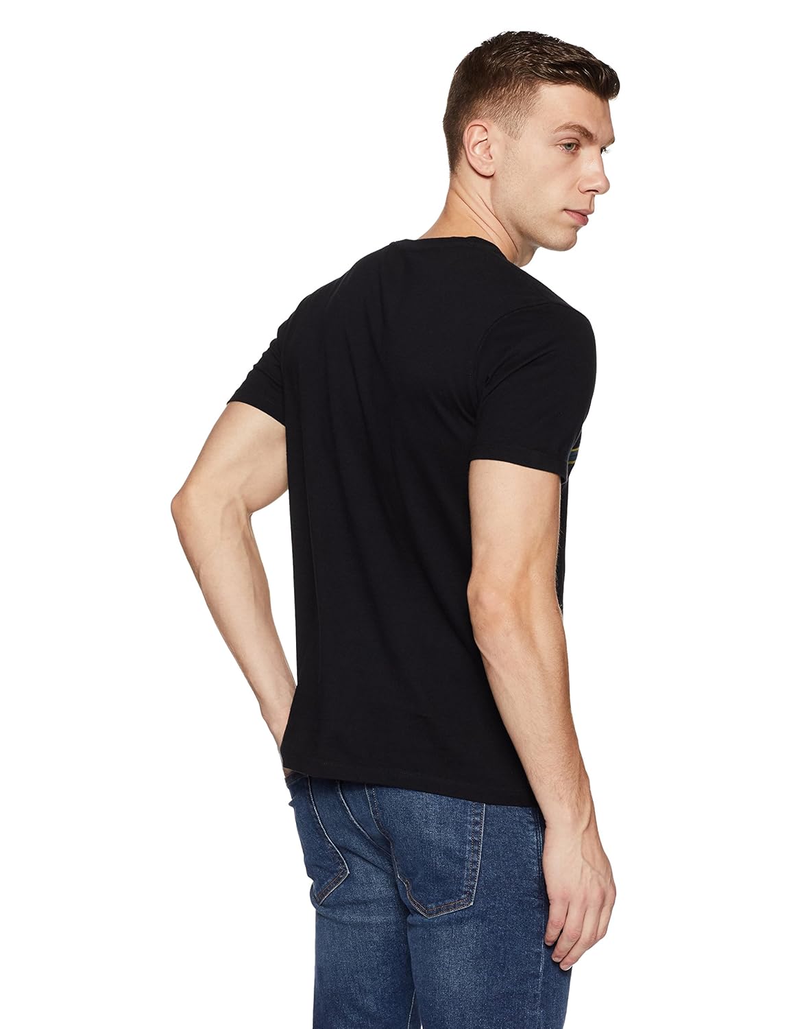 wrangler men's solid regular fit t-shirt